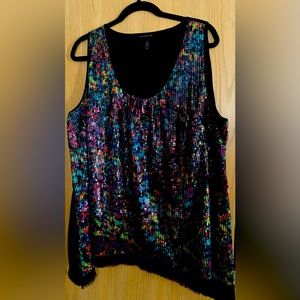 Multicolor Sequins Tank Top